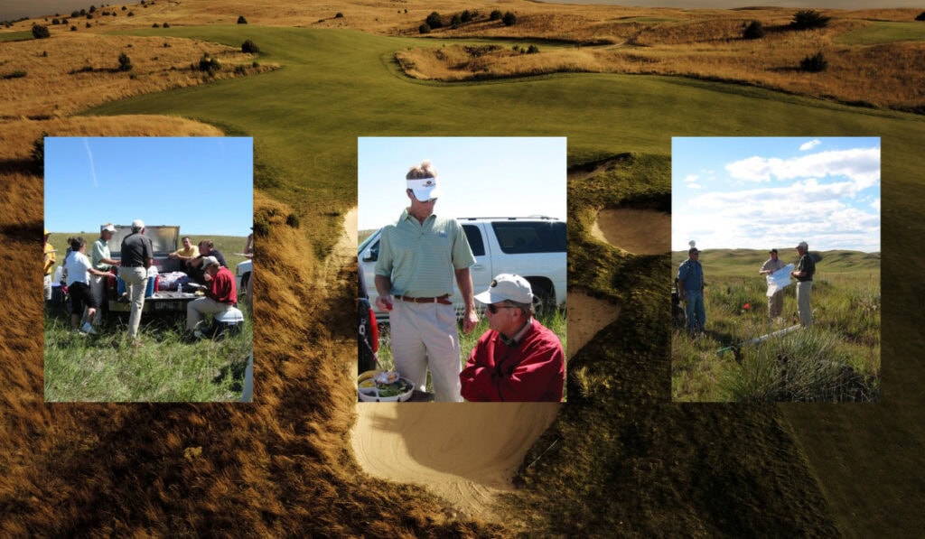 People enjoying golf and hunting in Nebraska's Sandhills.